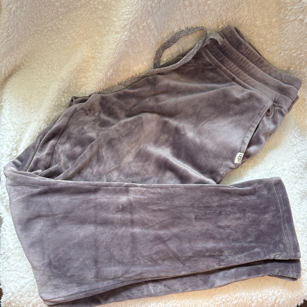 Ugg Soft Gray Velour Pants